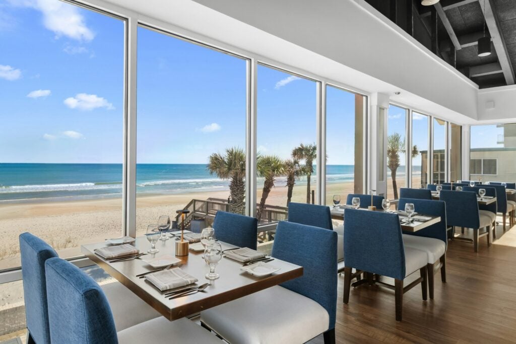 Tide To Table Restaurant - Dining Area with Beautiful Oceanfront Views