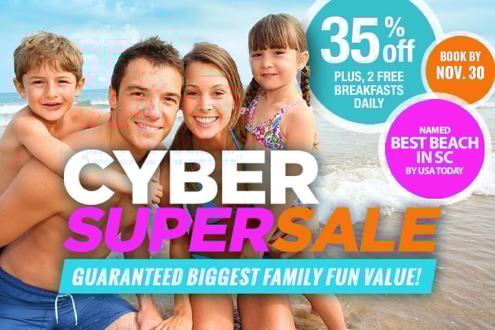 Cyber Super Sale - 35% Off + Two FREE Breakfasts Daily