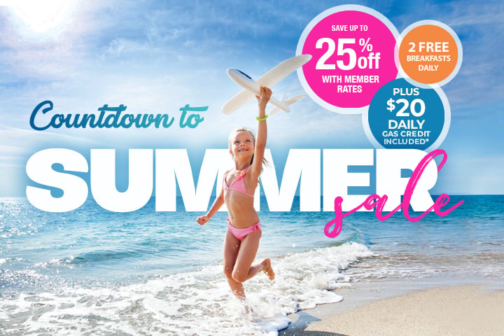 Countdown to Summer Sale - Save Up To 25% + $20 Gas Credit Daily