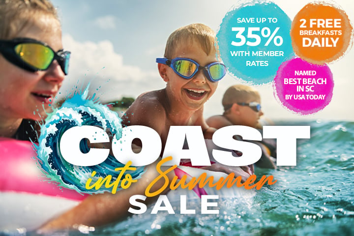 Coast into Summer Sale - Save up to 35% + 2 Free Breakfasts Daily