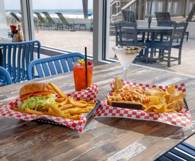 Tides Smash Burger and Bang Bang Shrimp Tacos